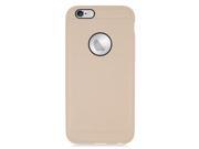 Apple iPhone 6 4.7 inch Hard Cover and Silicone Protective Case Hybrid Gold White With Build in Screen Protector