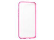 Apple iPhone 6 4.7 inch Hard Cover and Silicone Protective Case Hybrid Front and Back Clear Transparent Pink Bumper