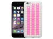 Apple iPhone 6 plus 5.5 inch Back Cover Case 3D Pink Pearl White Full Rhinestones