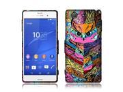 Sony Xperia Z3 Compact Silicone Case TPU Colorful Mystical Owl