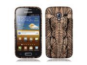 Samsung Galaxy Ace 2 I8160 Silicone Case TPU Elephant Head Aztec Wooden