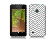 Nokia Lumia 530 Silicone Case TPU Gray Mini Chevron