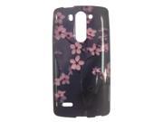 LG G3 mini D725 Silicone Case TPU Peach Blossom Blue Background