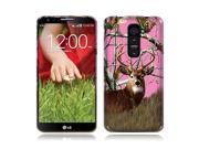 LG G2 mini D620 Silicone Case TPU Pink Deer Hunter