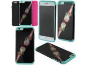 Apple iPhone 6 4.7 inch Hard Cover and Silicone Protective Case Hybrid Meteor Fireball Galaxy Teal Black Hot Pink