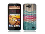 ZTE Speed N9130 Silicone Case TPU Watercolor Wood Chevron