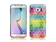 Samsung Galaxy S6 Edge G925 Silicone Case TPU Watercolor Honeycomb