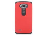 LG G Flex 2 LS996 Hard Cover and Silicone Protective Case Hybrid Red Black Astronoot