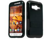 Samsung Galaxy Core Prime G360 Hard Cover and Silicone Protective Case Hybrid Black Infuse Prime w Stand