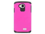 LG Tribute LS660 Hard Cover and Silicone Protective Case Hybrid Hot Pink Black Astronoot