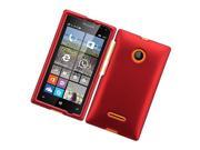 Microsoft Lumia 435 Hard Case Cover Red Texture