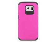 Samsung Galaxy S6 Hard Cover and Silicone Protective Case Hybrid Hot Pink Black Astronoot