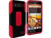 ZTE Speed N9130 Hard Cover and Silicone Protective Case Hybrid Black Red Robust Slim