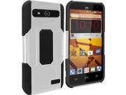 ZTE Speed N9130 Hard Cover and Silicone Protective Case Hybrid White Black Robust Slim