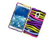 Samsung Galaxy Note Edge Hard Case Cover Rainbow Zebra Texture
