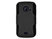 ZTE Prelude 2 Z667G Hard Cover and Silicone Protective Case Hybrid Mesh Black