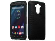 Motorola Droid Turbo XT1254 Hard Cover and Silicone Protective Case Hybrid Mesh Black