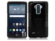 LG G Stylo LS770 G4 Note Hard Cover and Silicone Protective Case Hybrid Black w Y Stand
