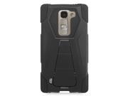 LG Spirit H443 Hard Cover and Silicone Protective Case Hybrid Black Black Transformer With Stand
