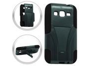 Samsung Galaxy Core Prime G360 Hard Cover and Silicone Protective Case Hybrid Black w Y Stand