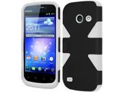 Huawei Tribute 4G LTE Y536A1 Hard Cover and Silicone Protective Case Hybrid Triad Triangle Black White