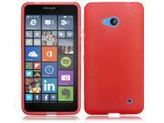 Microsoft Nokia Lumia 640 Silicone Case TPU Frosted Red Flexible Thin