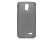 LG Lucid 3 VS876 Silicone Case TPU Frosted Black