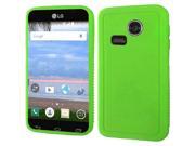 LG Sunrise L15G Lucky L16C Silicone Case TPU Thick Rugged Neon Green Flexible