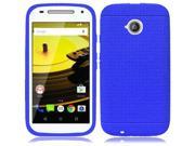 Motorola Moto E LTE 2nd Gen 2015 Silicone Case Blue Ultra Thin Rugged