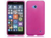Microsoft Nokia Lumia 640 Silicone Case TPU Frosted Hot Pink Flexible Thin
