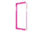 Samsung Galaxy Note 4 Silicone Case White Tpu Hot Pink Bumper