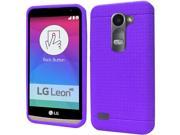 LG Leon C40 Silicone Case Purple Ultra Thin Rugged
