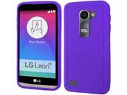 LG Leon C40 Silicone Case TPU Thick Rugged Purple Flexible