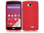 LG Tribute LS660 Silicone Case Red Ultra Thin Rugged