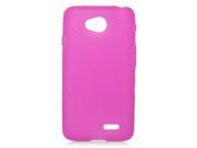 LG Optimus L70 MS323 Silicone Case TPU Frosted Hot Pink