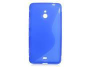 Nokia Lumia 1320 Batman Silicone Case TPU Frosted Blue S Shape 2 Tone