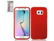 Samsung Galaxy S6 Edge G925 Silicone Case TPU Thick Rugged Red Flexible