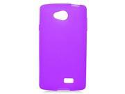 LG Tribute LS660 Silicone Case TPU Frosted Purple