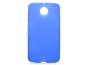Motorola Google Nexus 6 Silicone Case TPU Frosted Blue
