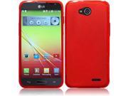LG Optimus L90 D405 D415 Silicone Case TPU Frosted Red
