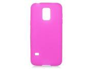 Samsung Galaxy S5 mini G800 Silicone Case TPU Frosted Hot Pink