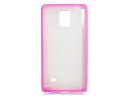 Samsung Galaxy Note 4 Silicone Case Clear Pink Gummy