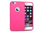 Apple iPhone 6 plus 5.5 inch Silicone Case TPU Hot Pink Check style