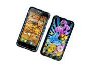 Alcatel One Touch Fierce 7024W Hard Case Cover Colorful Fireworks 2D Glossy