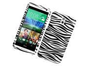 HTC Desire 610 Hard Case Cover Black White Zebra