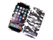 Apple iPhone 6 plus 5.5 inch Hard Case Cover Grey Camouflage Texture