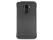 LG G Stylo LS770 G4 Note Hard Cover and Silicone Protective Case Hybrid Black Carbon Fiber Black