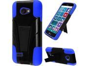 LG Lancet Hard Cover and Silicone Protective Case Hybrid Black Blue w Y Stand