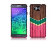Samsung Galaxy Alpha G850 Silicone Case TPU Teal Mint Hot Pink Wood Chevron