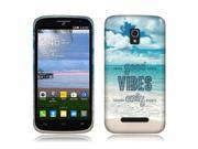 Alcatel OneTouch Pop Mega LTE A995G D472 Silicone Case TPU Good Vibes Only
